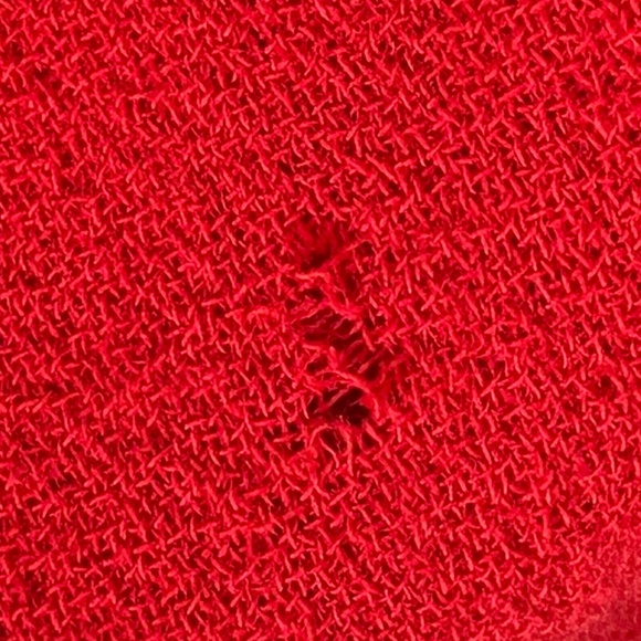 Tibi 100% Virgin Wool A-Line Midi Dress Red 6 Minimalist Holiday Fall Winter - Picture 14 of 15